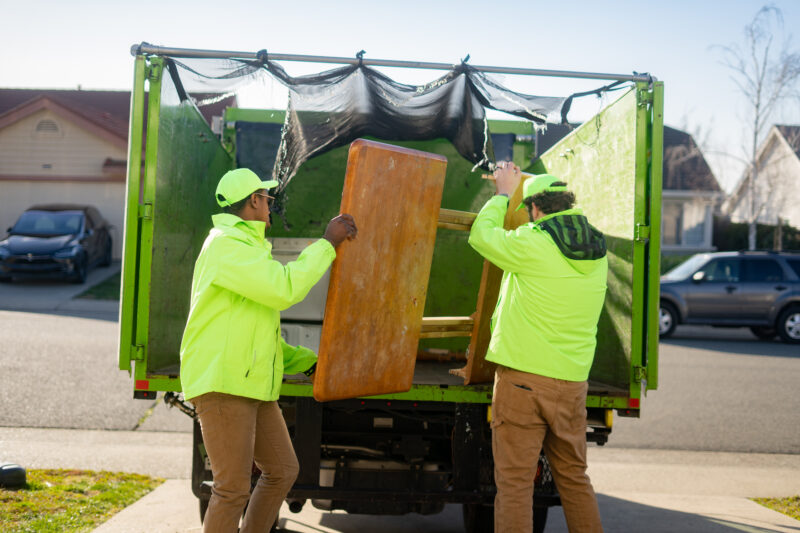 our team doing junk removal in Auburn